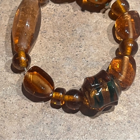 Faux, Costume, Estate Jewelry, Brown Beaded Bracelet - Picture 3 of 8